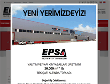 Tablet Screenshot of epsa.com.tr
